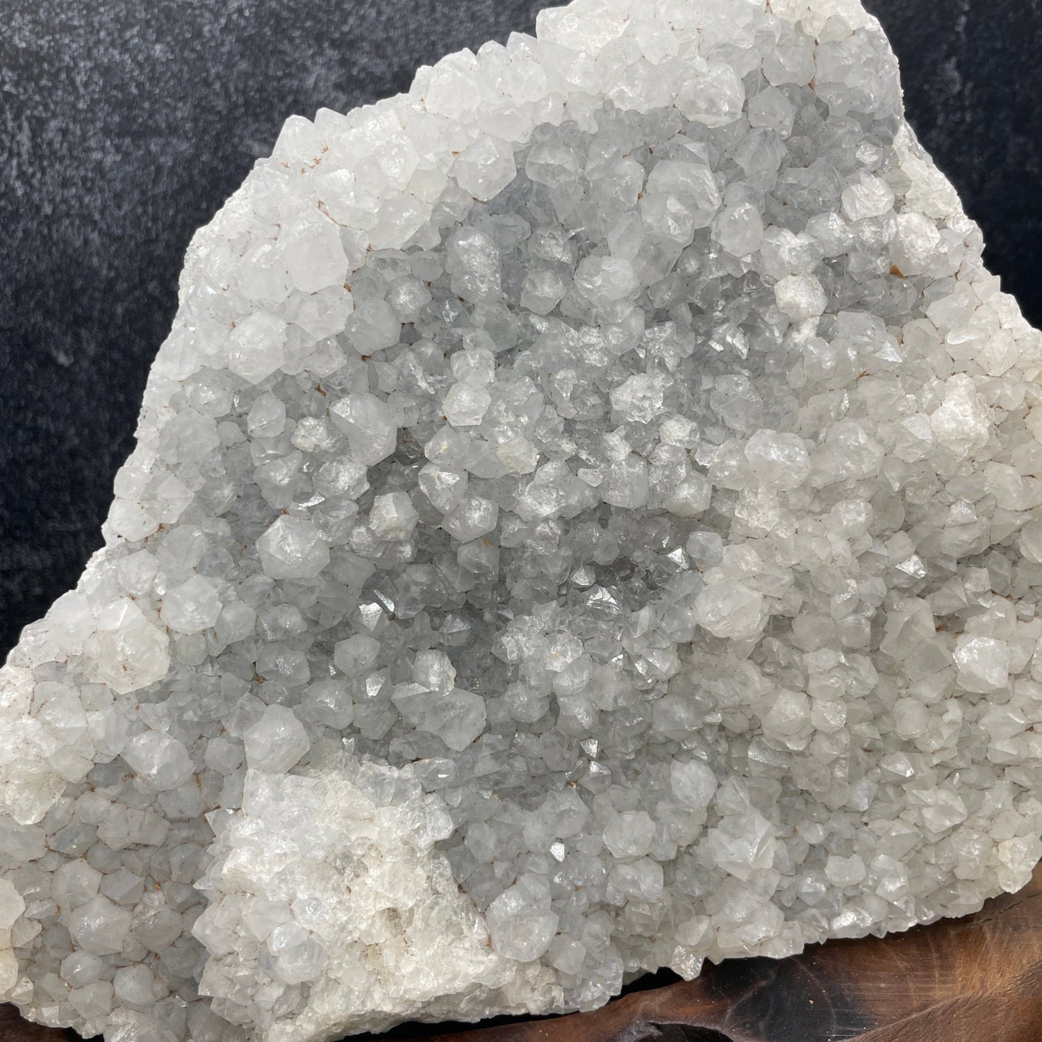 Calcite in Quartz Cluster on Stand - Sage & Magic