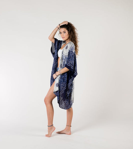 Cape Cod Mandala Kimono - Sage & Magic