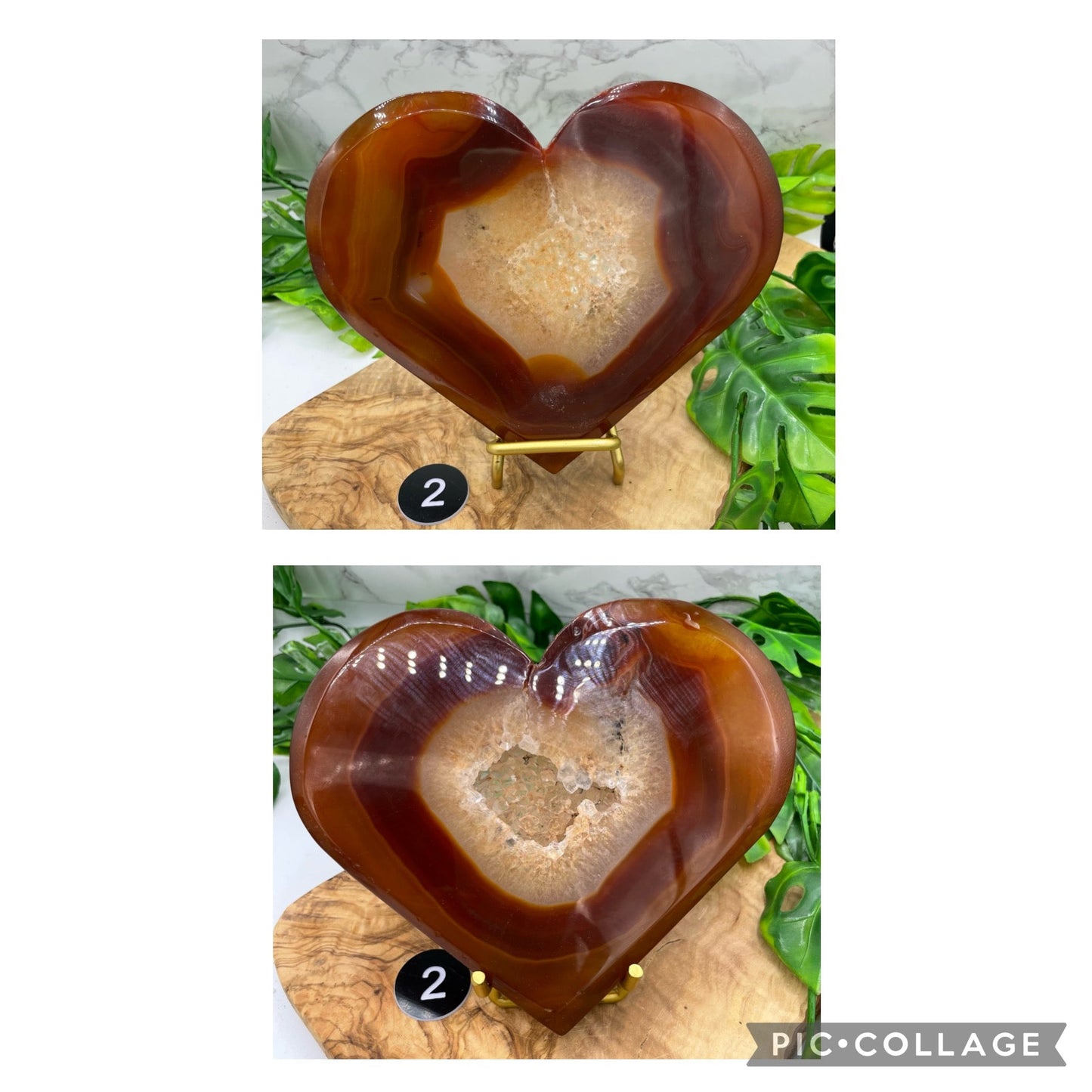 Carnelian Druzy Heart - Sage & Magic