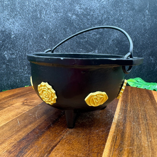 Chakra Cast Iron Cauldron - Sage & Magic