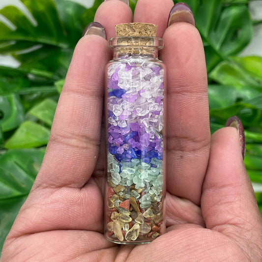 Chakra Chip Cork Bottle - Sage & Magic