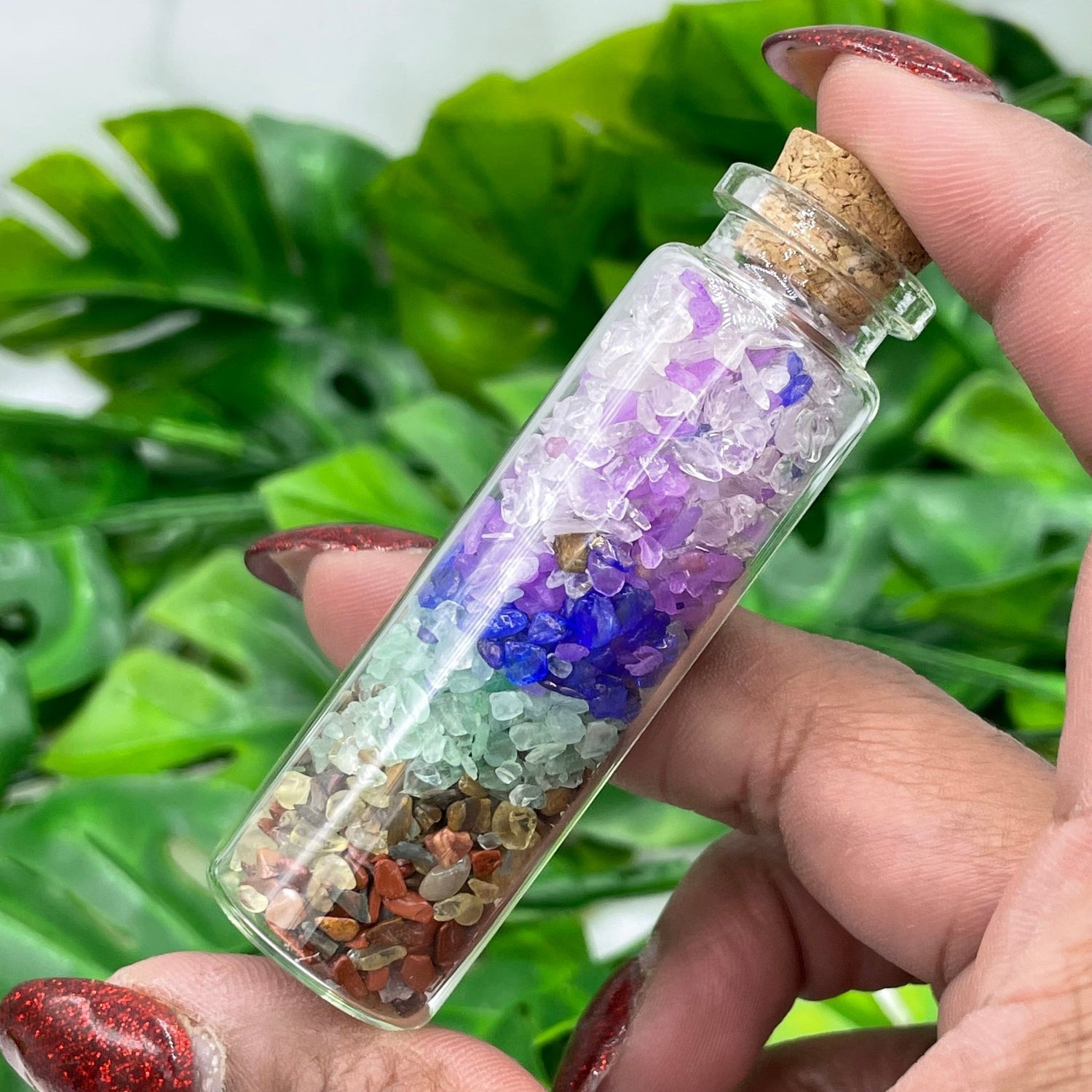 Chakra Chip Cork Bottle - Sage & Magic