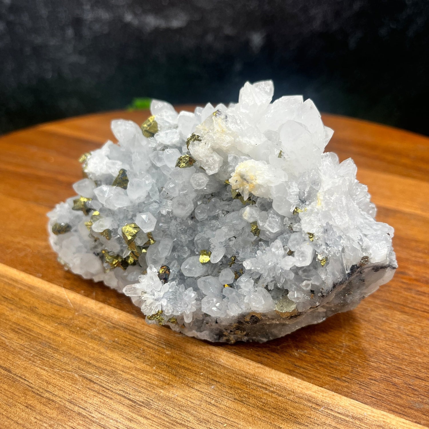 Chalcopyrite on Quartz - Sage & Magic