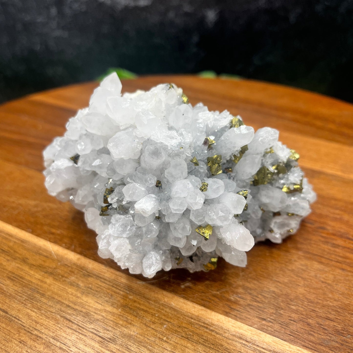 Chalcopyrite on Quartz - Sage & Magic