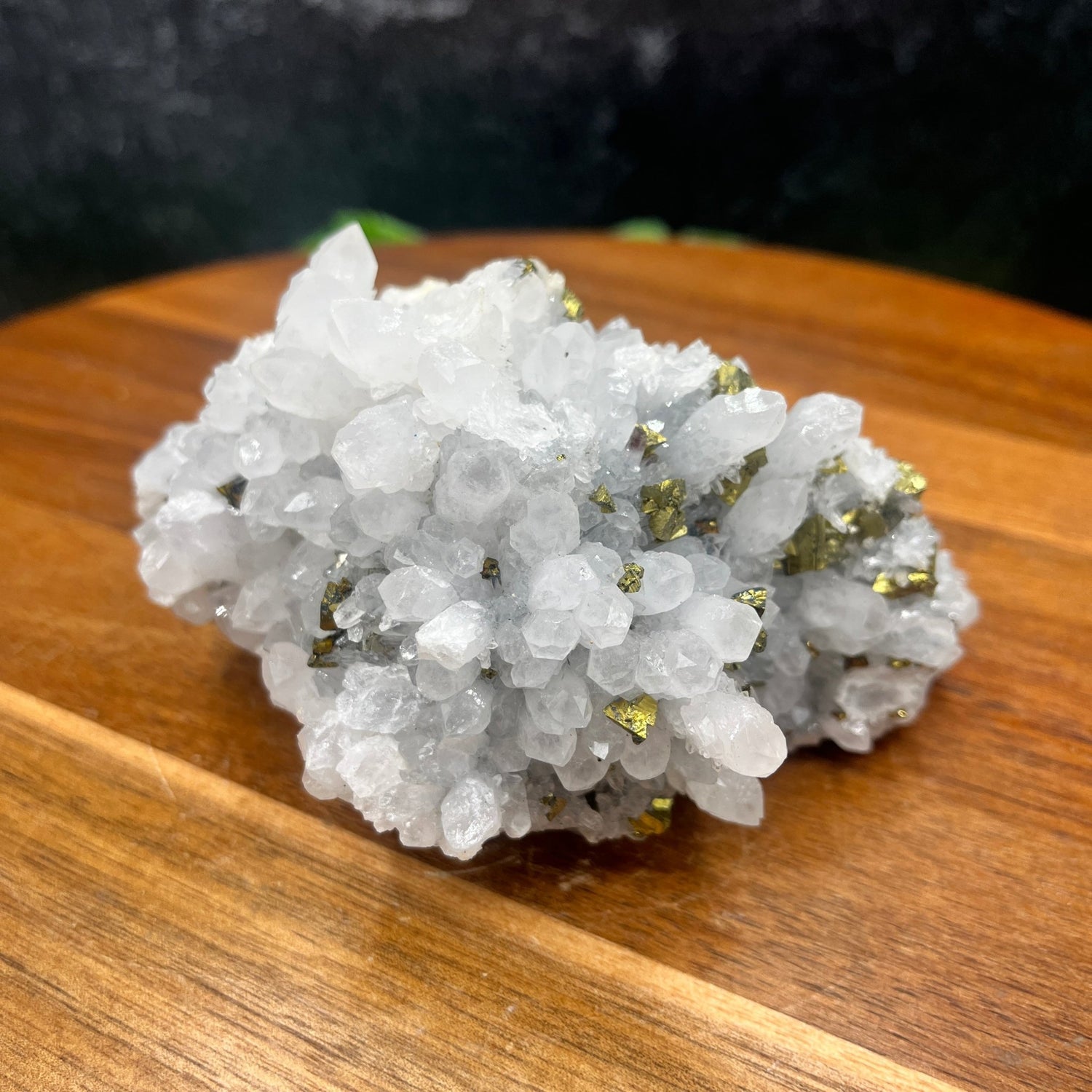 Chalcopyrite on Quartz - Sage & Magic