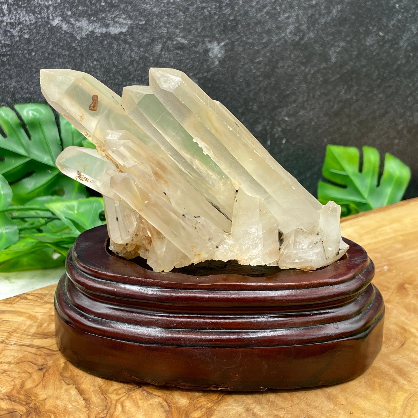 Clear Quartz Cluster in Stand - Sage & Magic