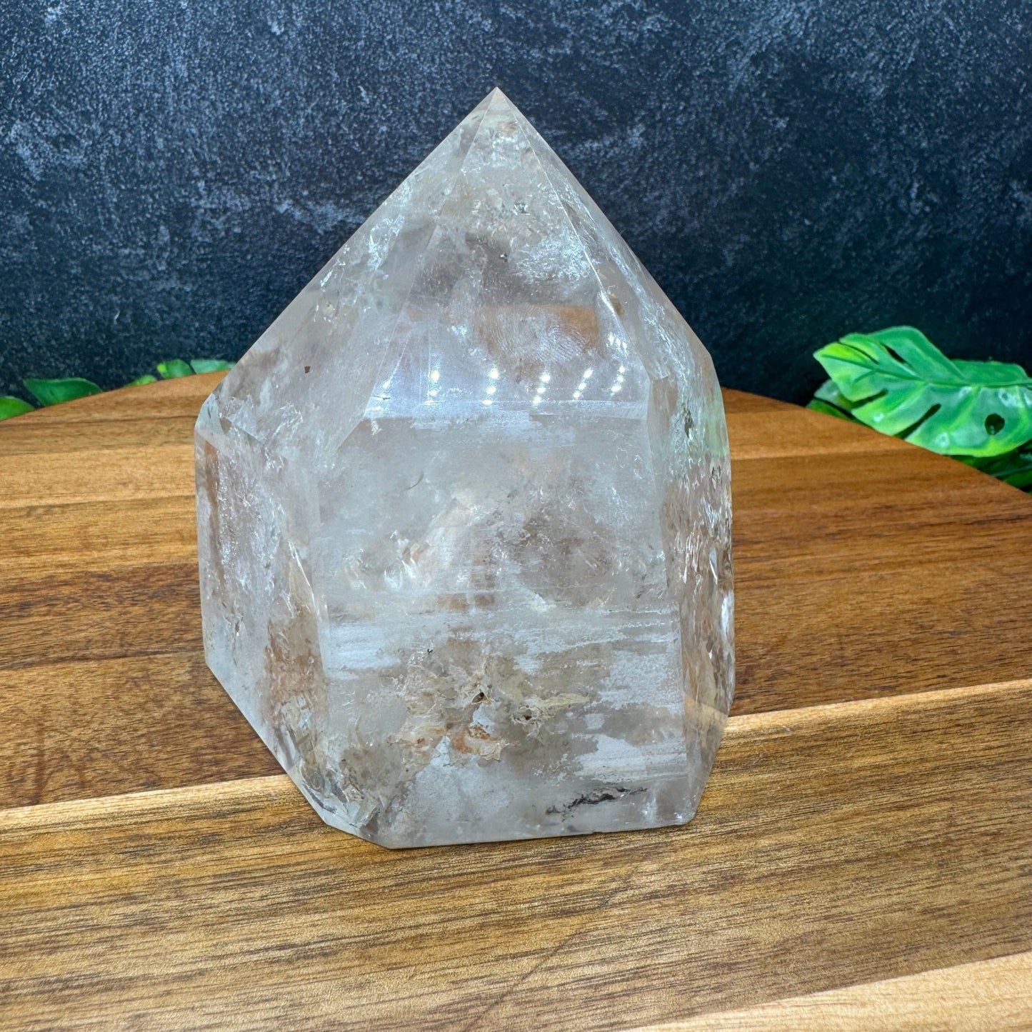 Clear Quartz Point with Sand Inclusions - Sage & Magic