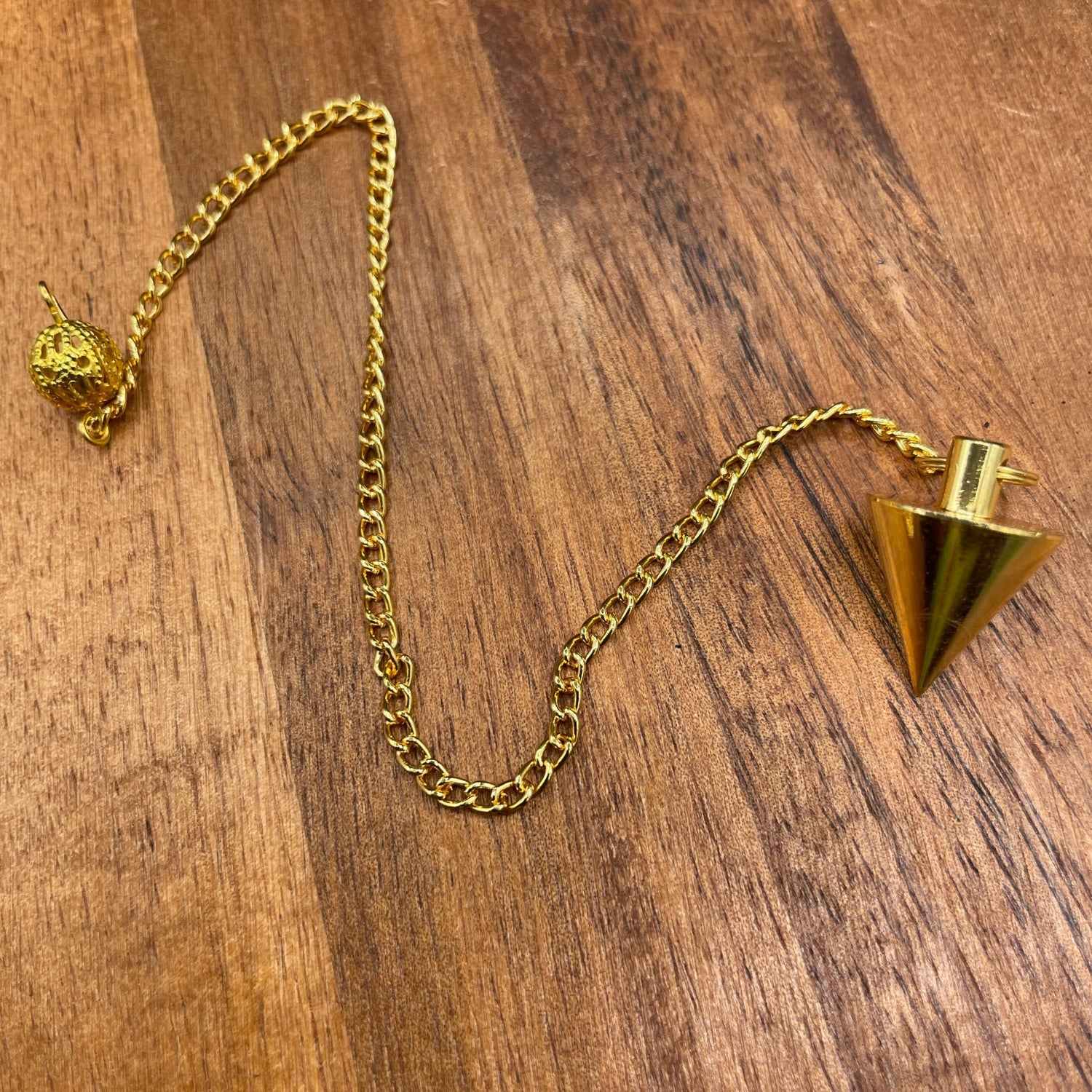 Conical Gold Pendulum - Sage & Magic