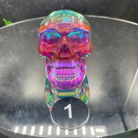 Cosmic Glass Skull - Sage & Magic