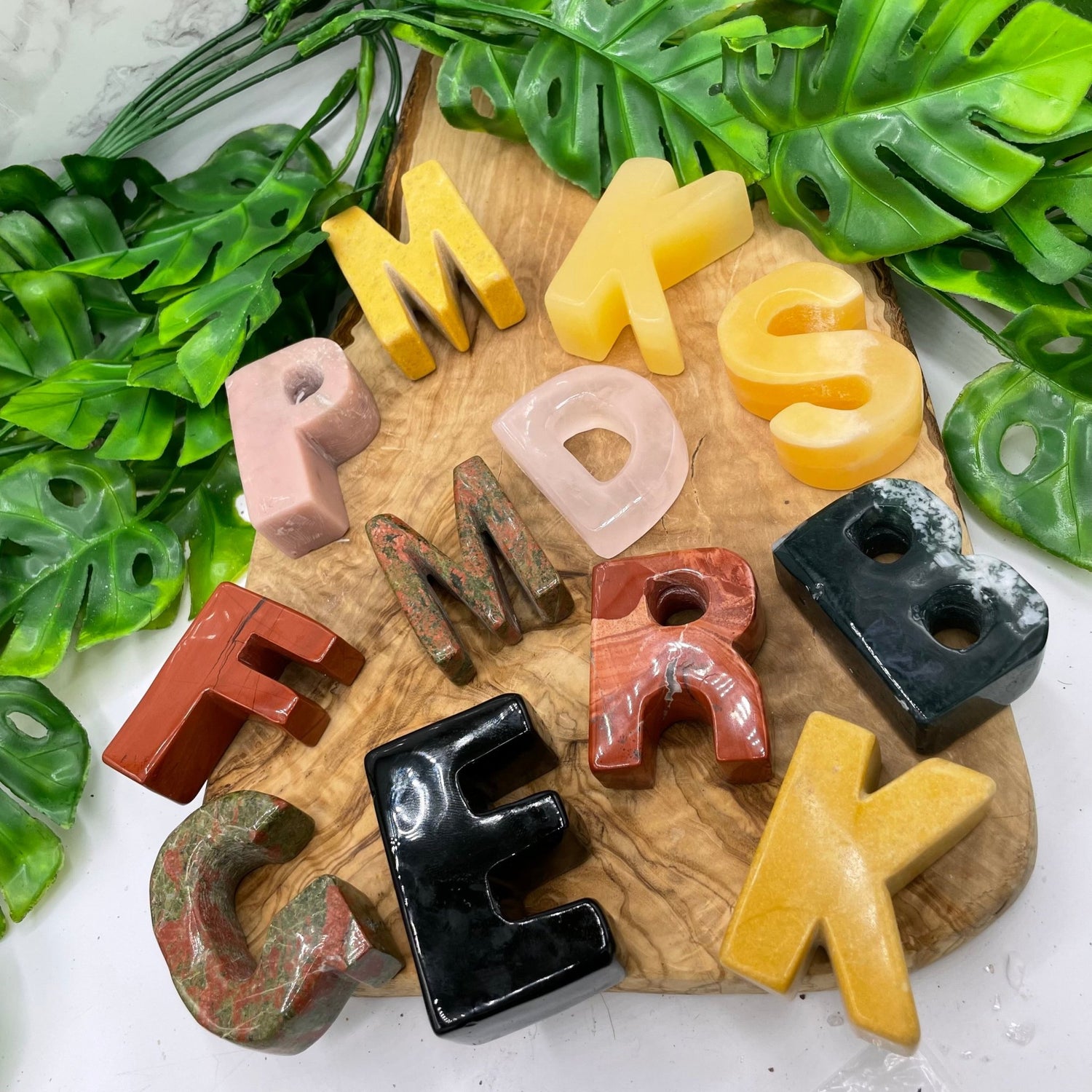 Crystal Alphabet Letters - Sage & Magic