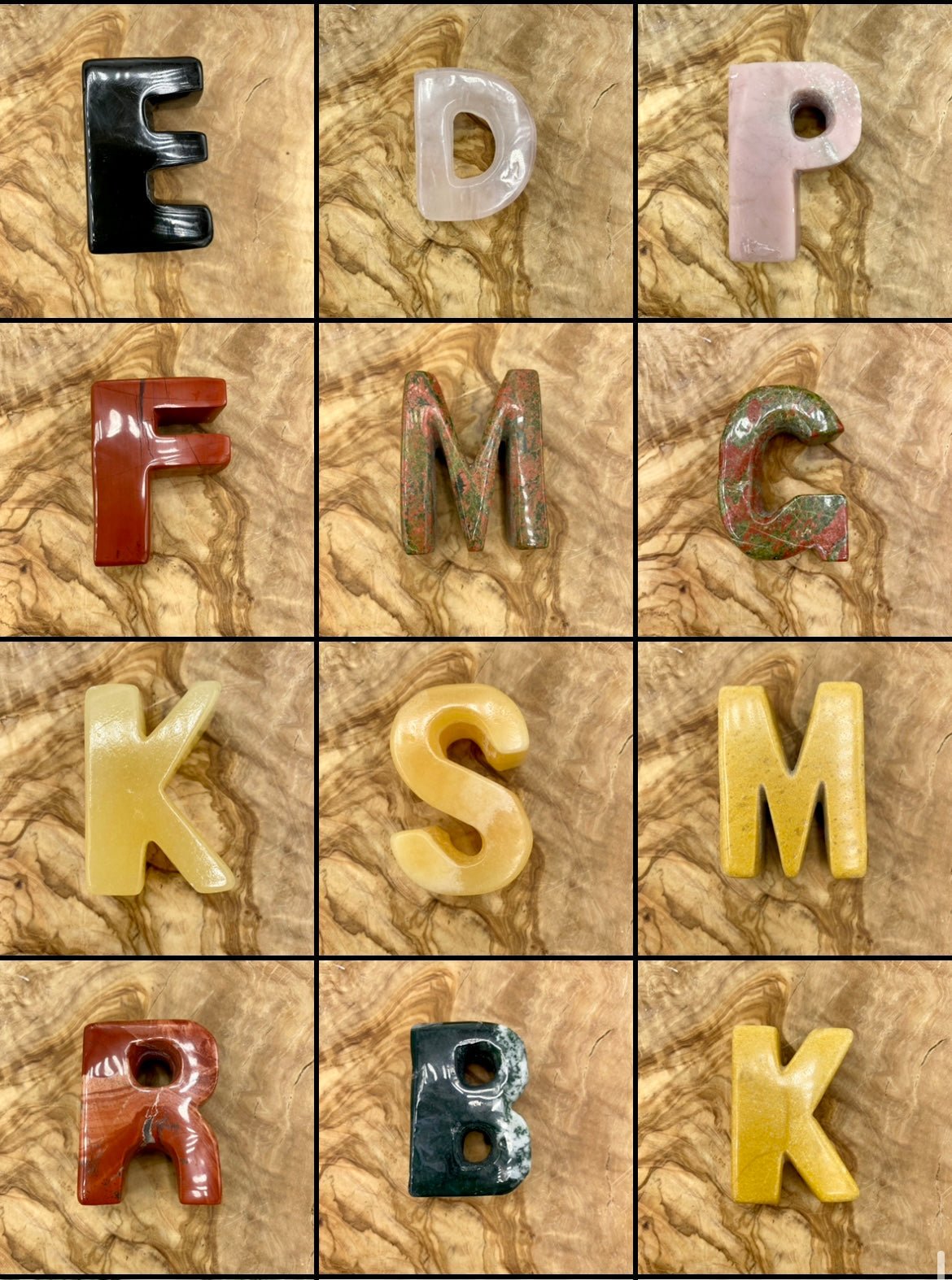 Crystal Alphabet Letters - Sage & Magic