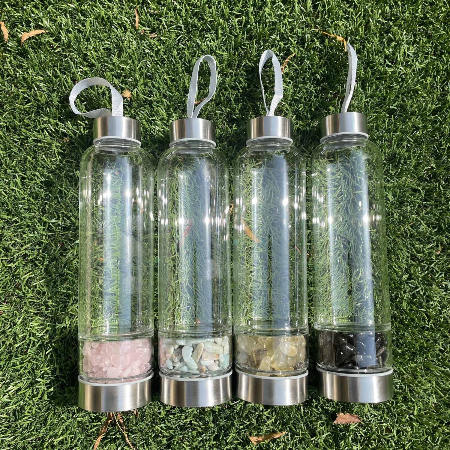 Crystal Chip Water Bottle - Sage & Magic