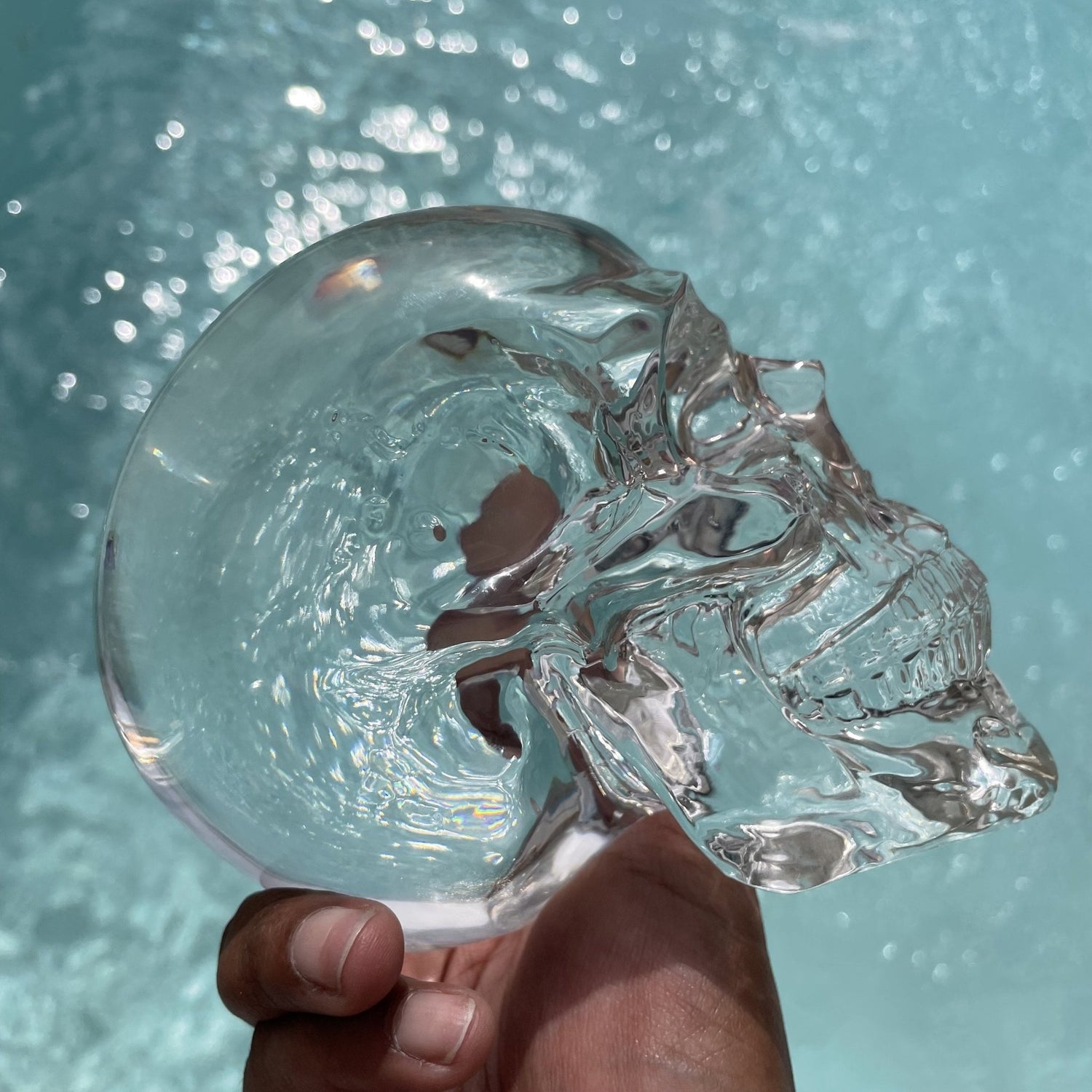 Crystal Clear Glass Skull - Sage & Magic