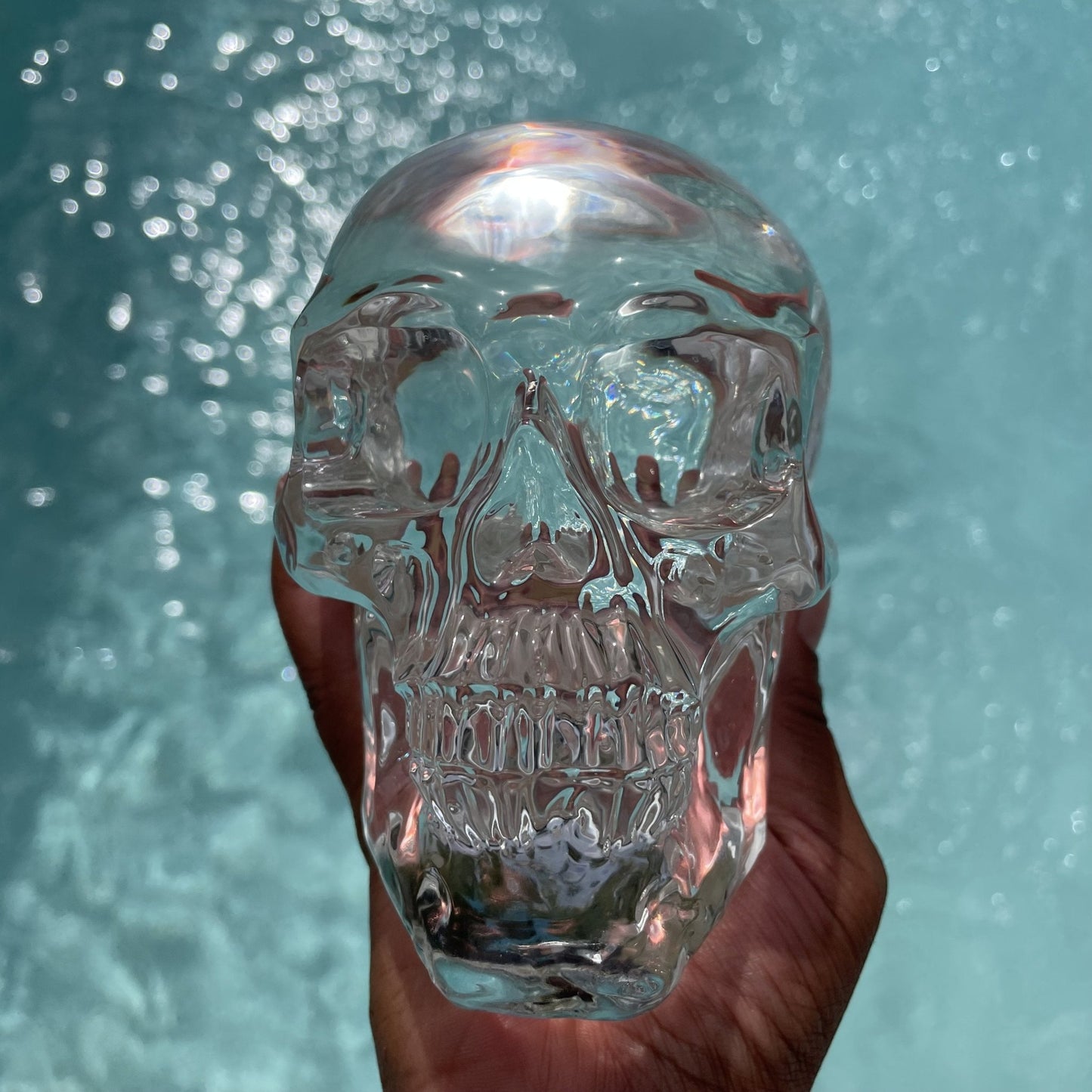 Crystal Clear Glass Skull - Sage & Magic