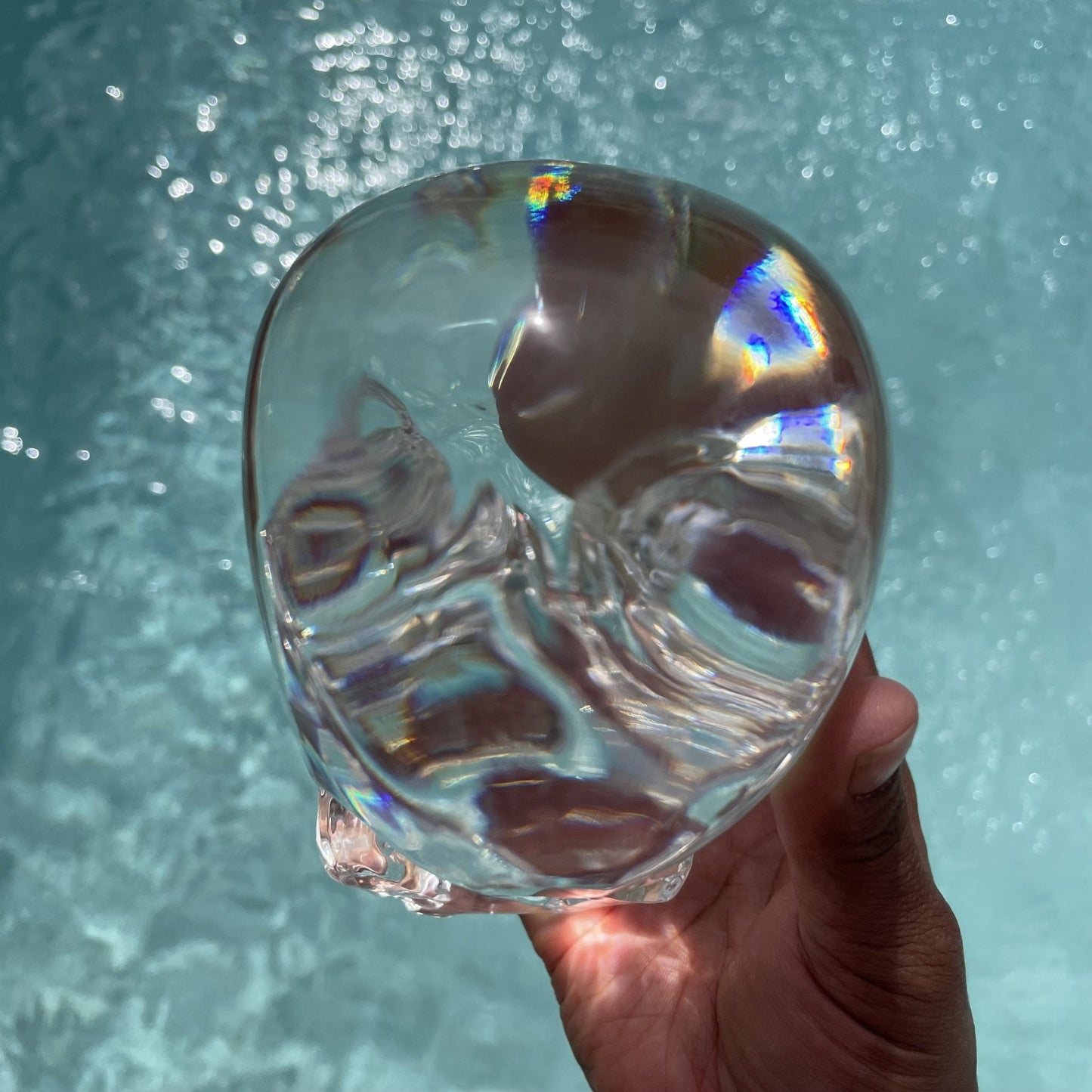 Crystal Clear Glass Skull - Sage & Magic