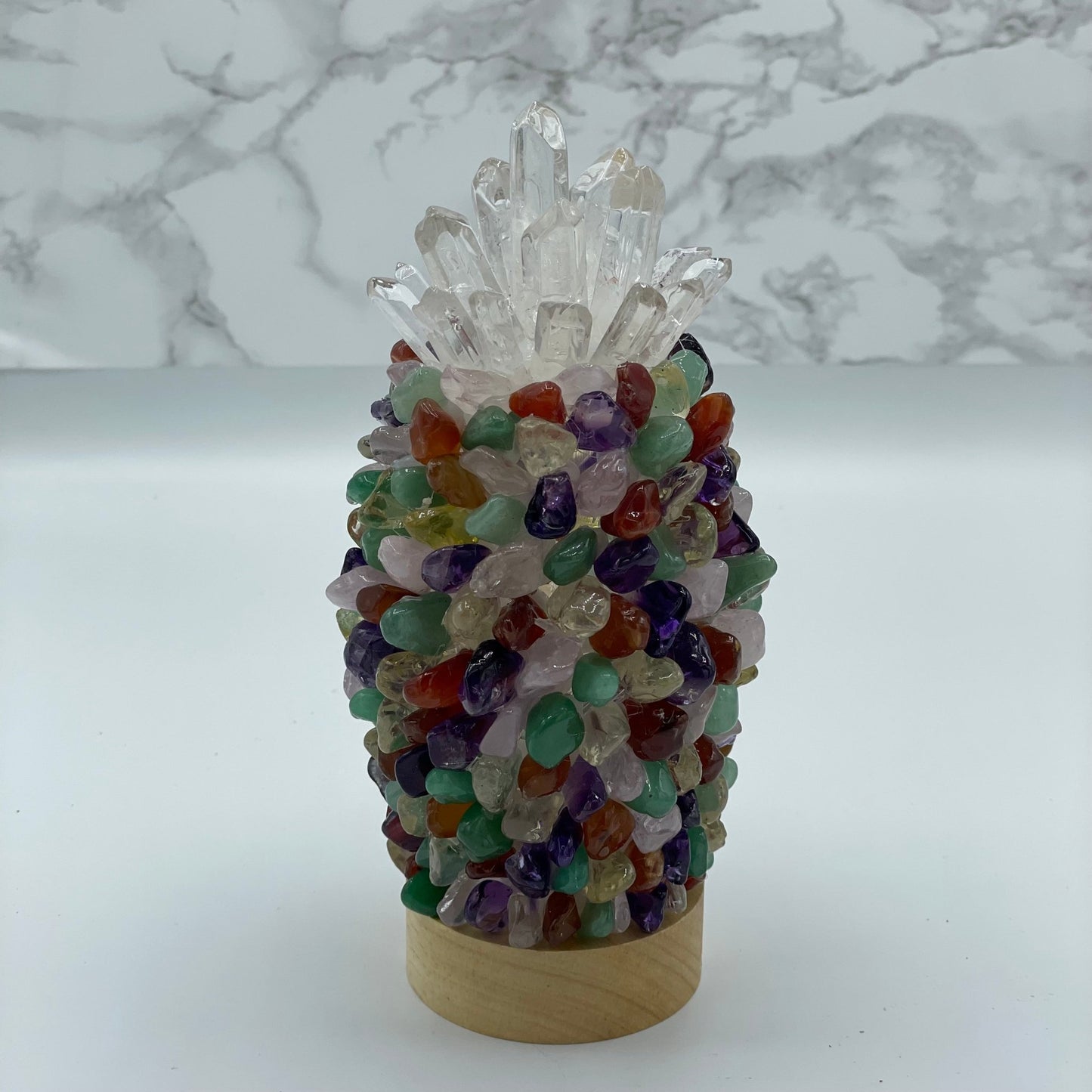 Crystal Pineapple USB Lamp - Sage & Magic