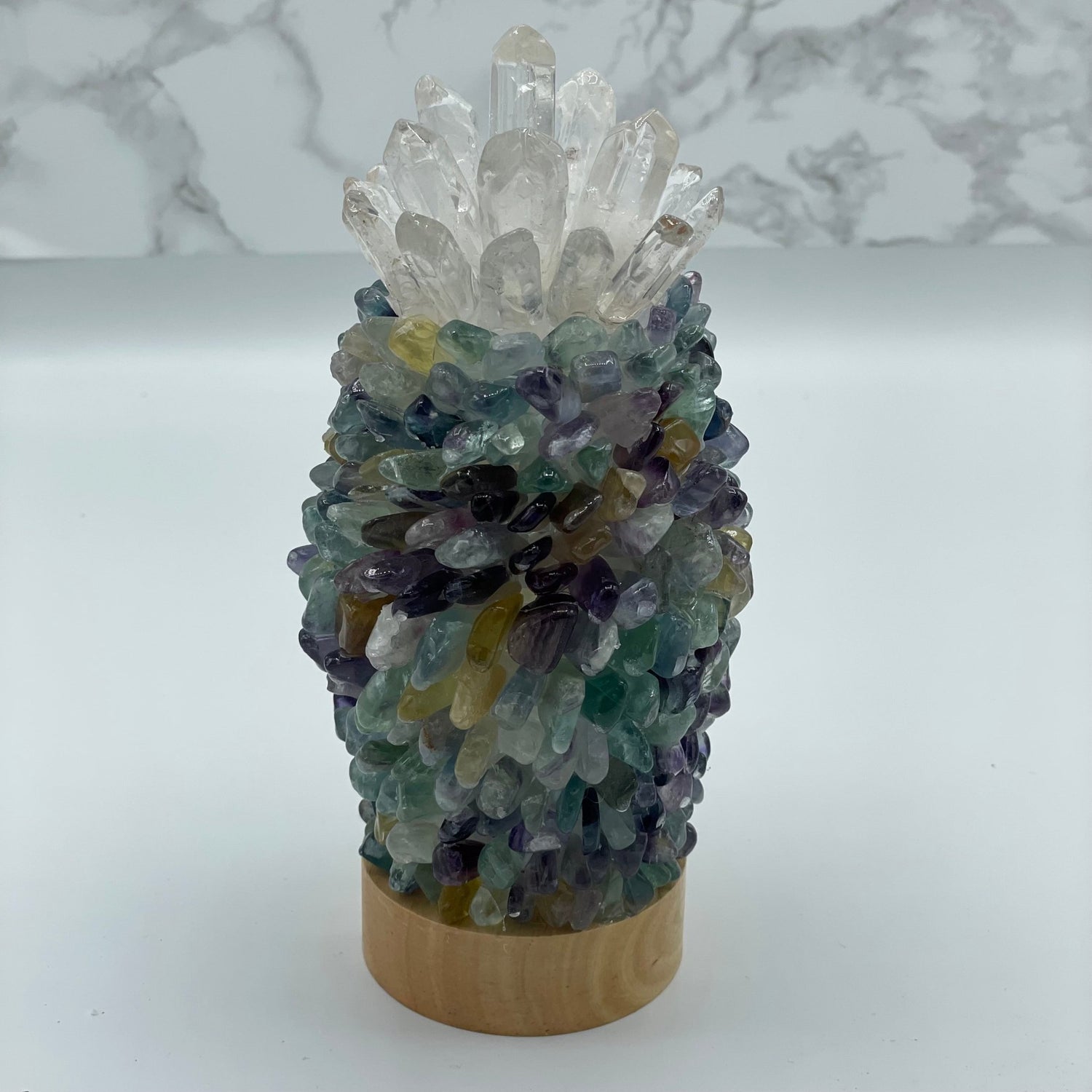 Crystal Pineapple USB Lamp - Sage & Magic