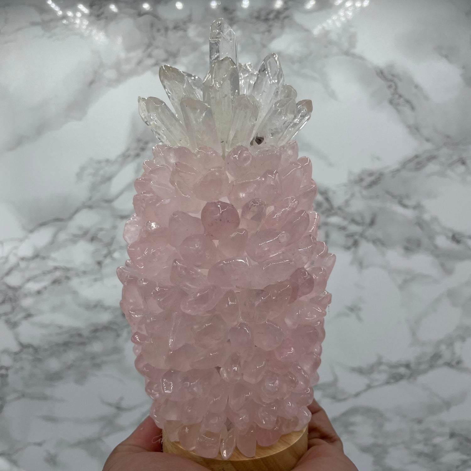 Crystal Pineapple USB Lamp - Sage & Magic