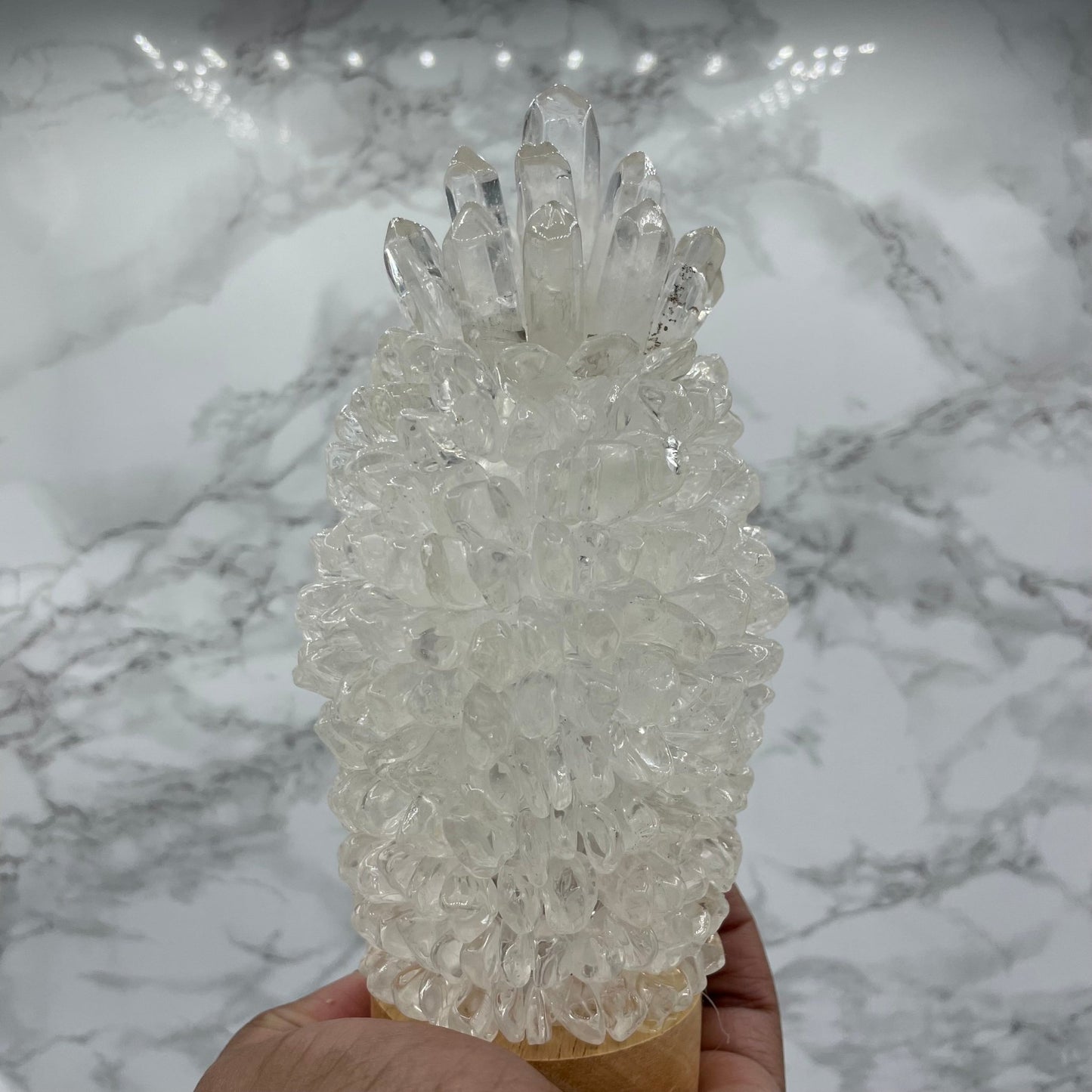 Crystal Pineapple USB Lamp - Sage & Magic