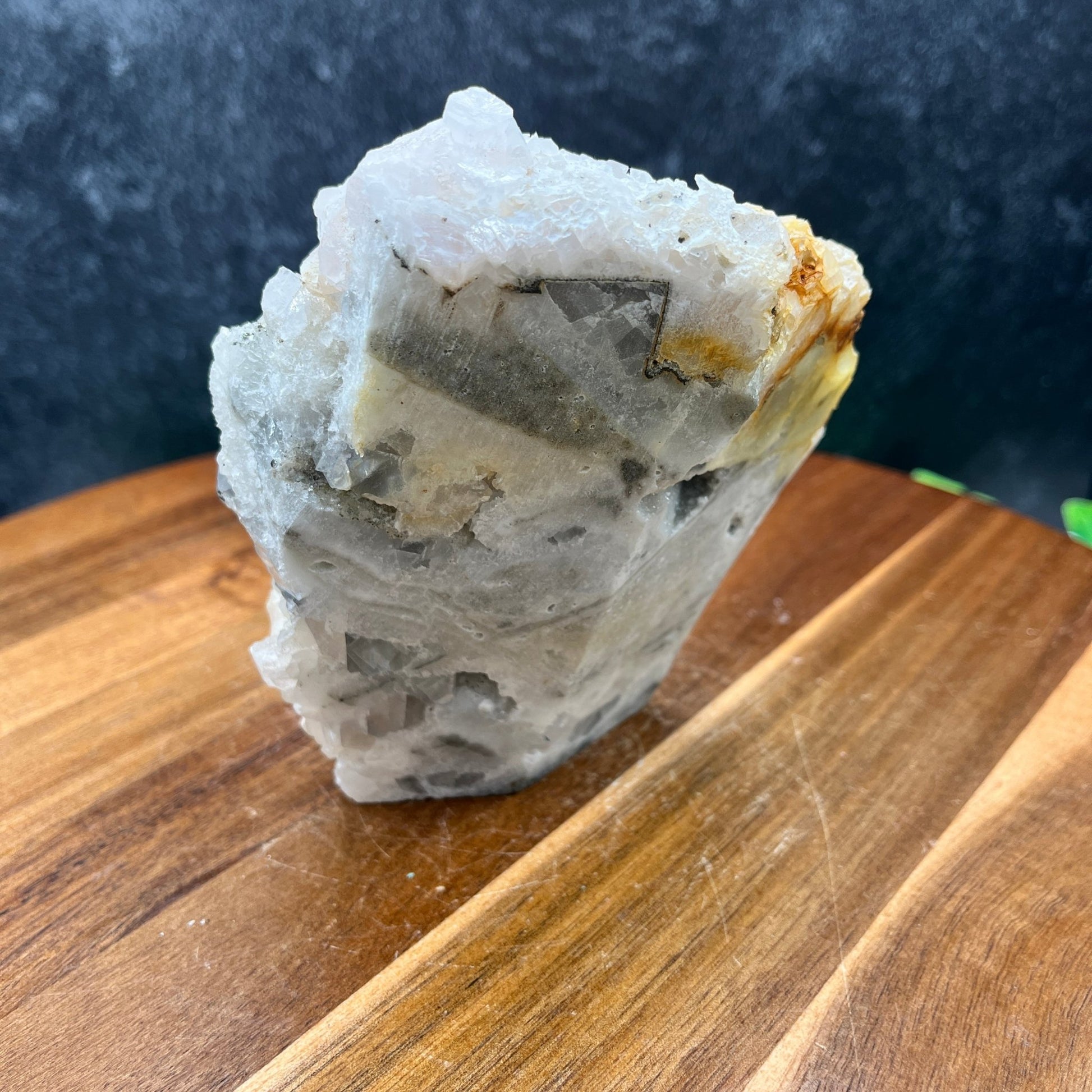 Cubic Fluorite on Calcite - Sage & Magic