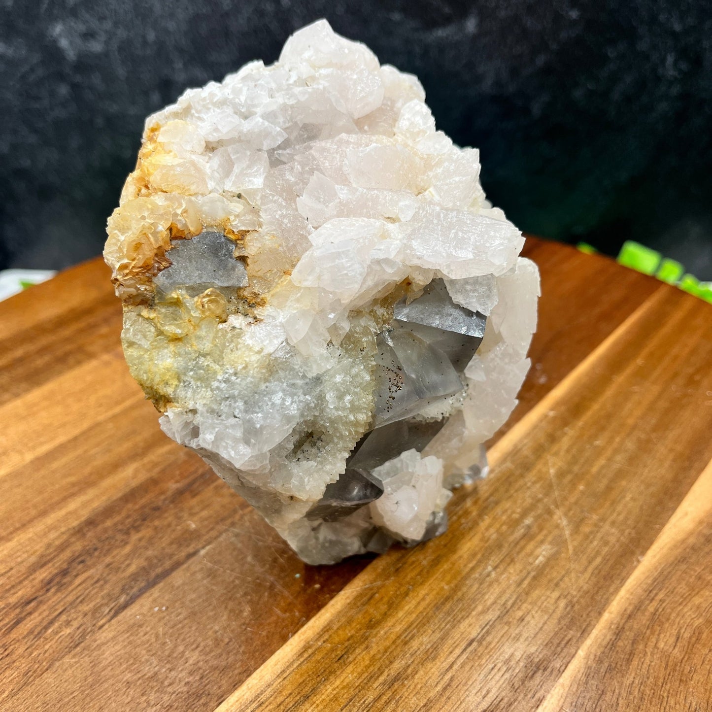 Cubic Fluorite on Calcite - Sage & Magic