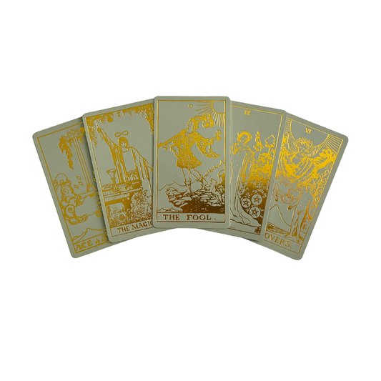 Sage Edition Tarot Deck, Classic Tarot Design and Gold Foil – view 2
