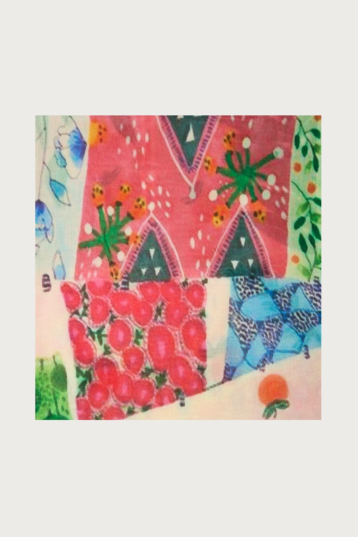 Patchwork Printed Scarf