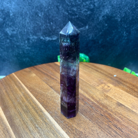 Dark Rainbow Fluorite Tower - Sage & Magic