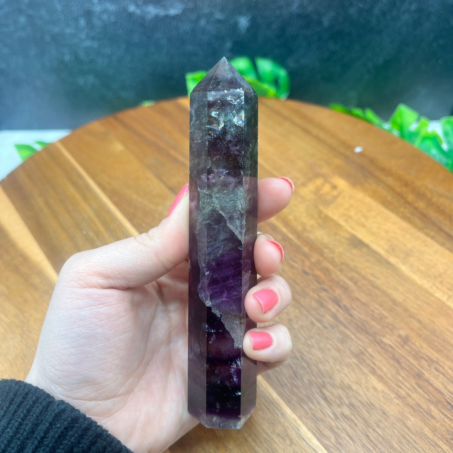 Dark Rainbow Fluorite Tower - Sage & Magic