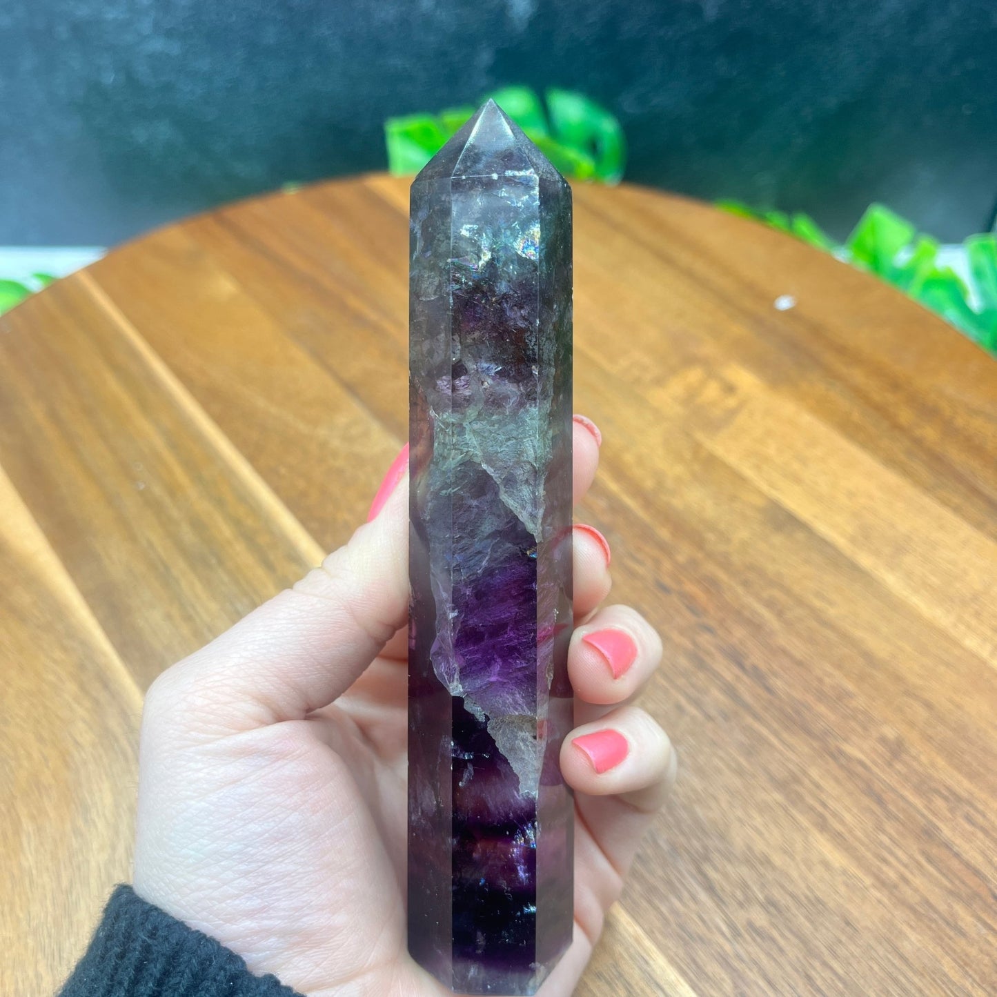 Dark Rainbow Fluorite Tower - Sage & Magic