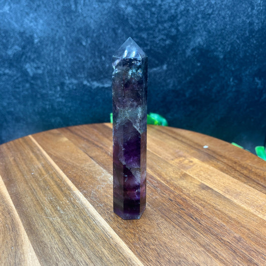 Dark Rainbow Fluorite Tower - Sage & Magic