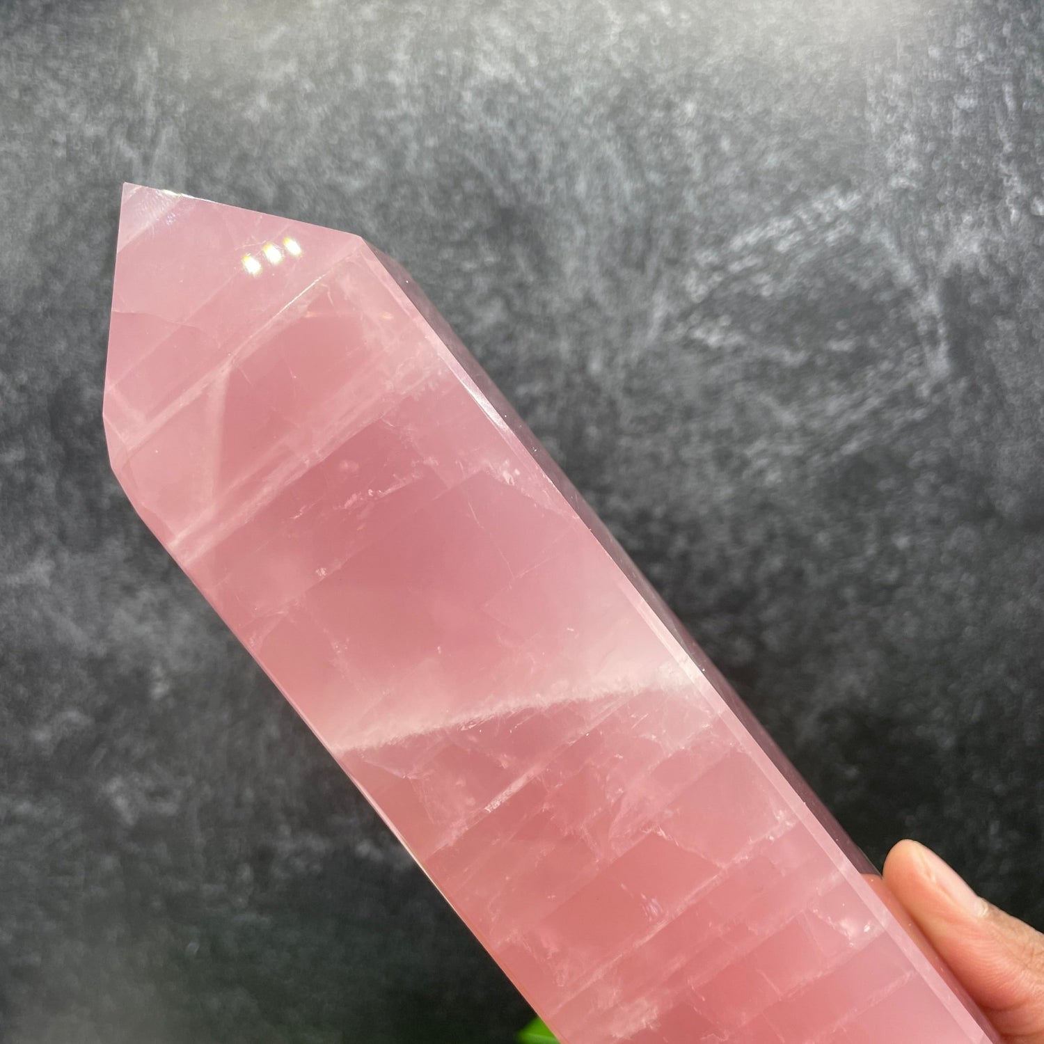 Deep Pink HQ Rose Quartz 4 Sided Tower - Sage & Magic