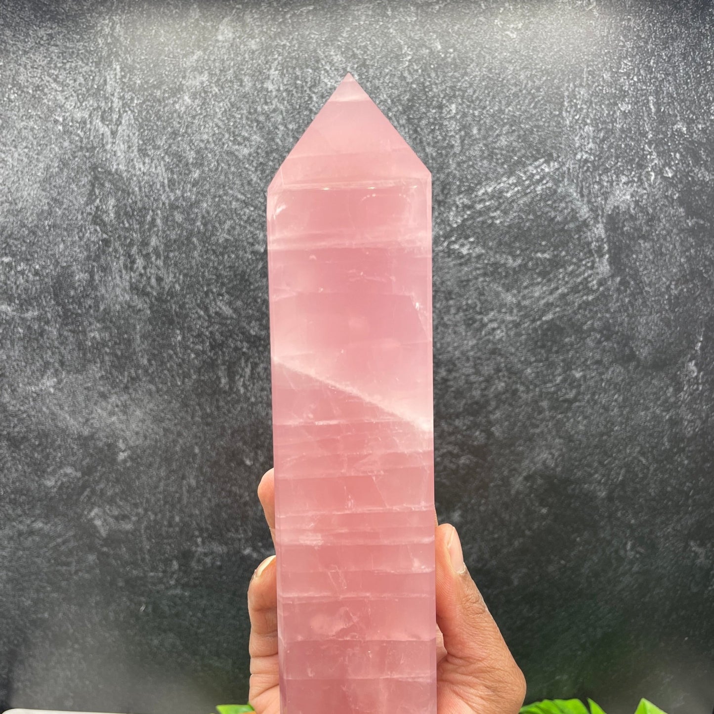 Deep Pink HQ Rose Quartz 4 Sided Tower - Sage & Magic