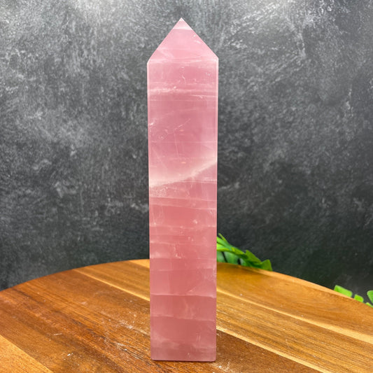 Deep Pink HQ Rose Quartz 4 Sided Tower - Sage & Magic