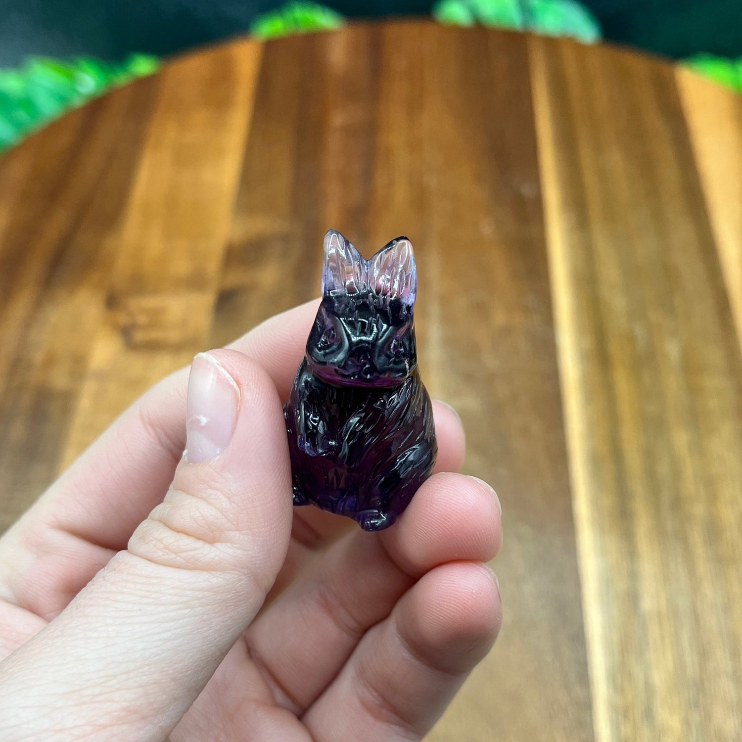 Deep Purple Amethyst Bunny - Sage & Magic