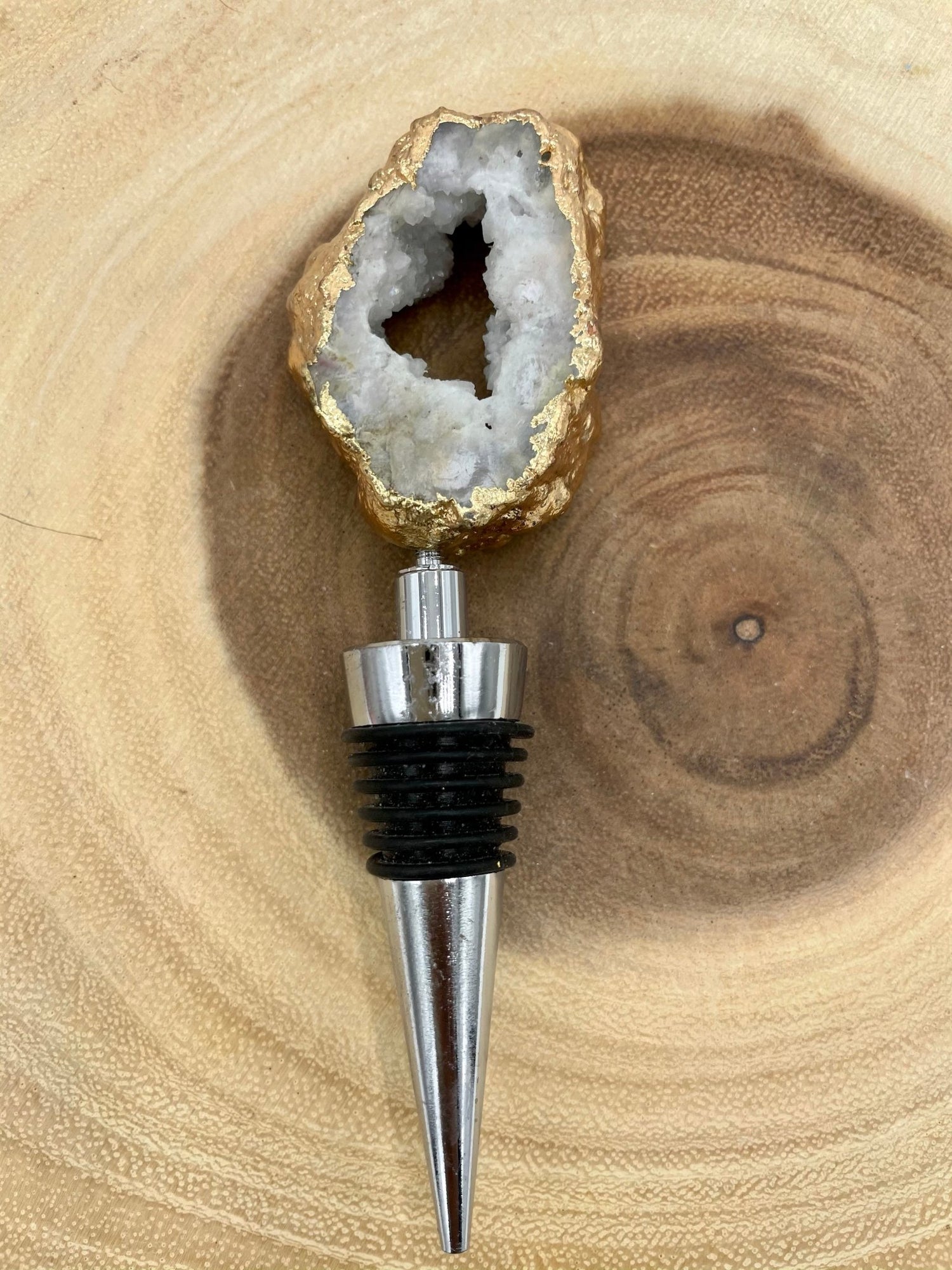 Druzy Agate Wine Stopper - Sage & Magic