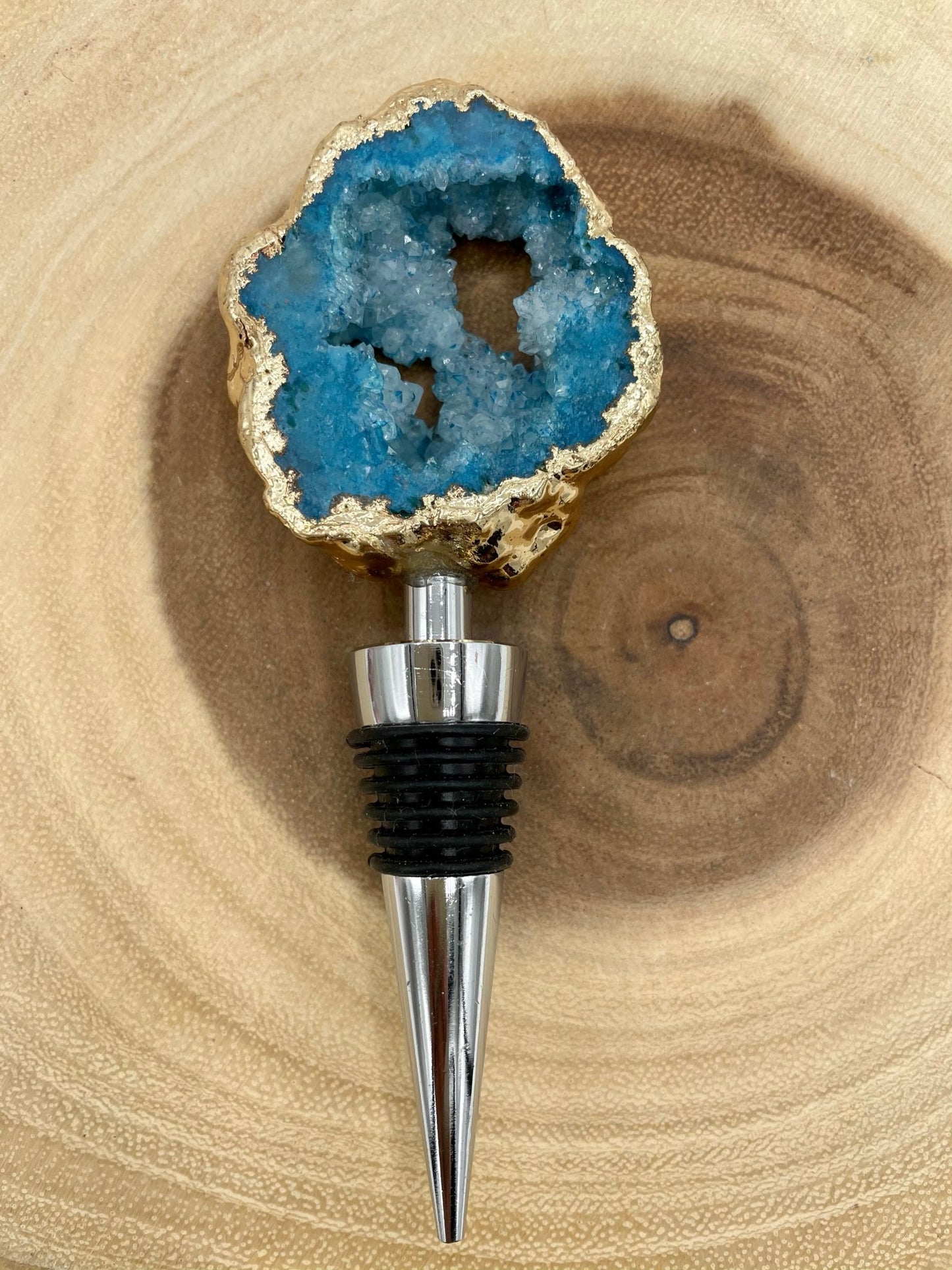 Druzy Agate Wine Stopper - Sage & Magic