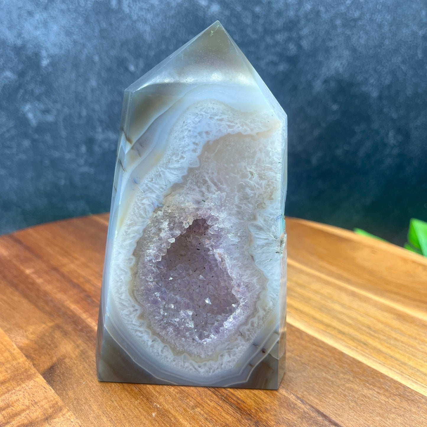 Druzy Amethyst in Agate Tower - Sage & Magic