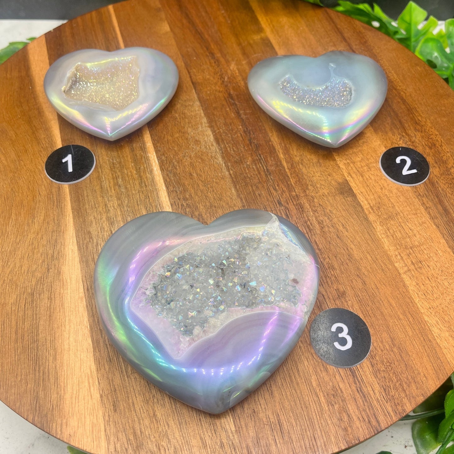 Druzy Aura Heart - Sage & Magic