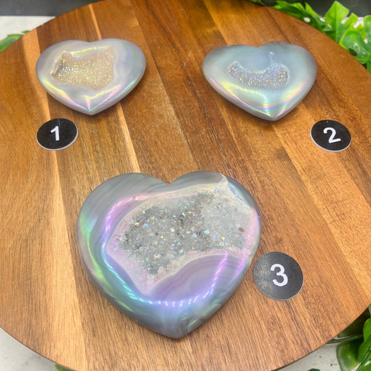 Druzy Aura Heart - Sage & Magic