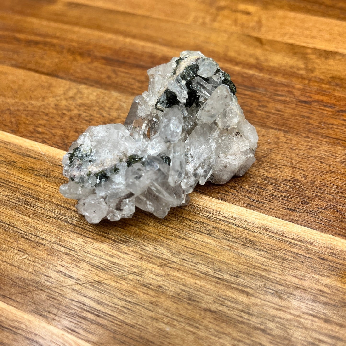 Epidote in Clear Quartz Specimen - Sage & Magic