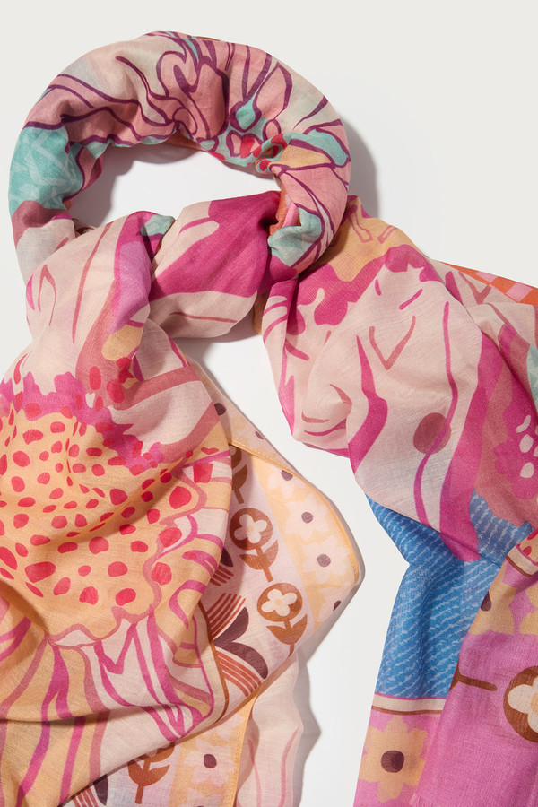 Floral Haze Printed Scarf