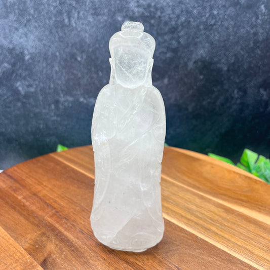 Faceless Clear Quartz Buddha - Sage & Magic