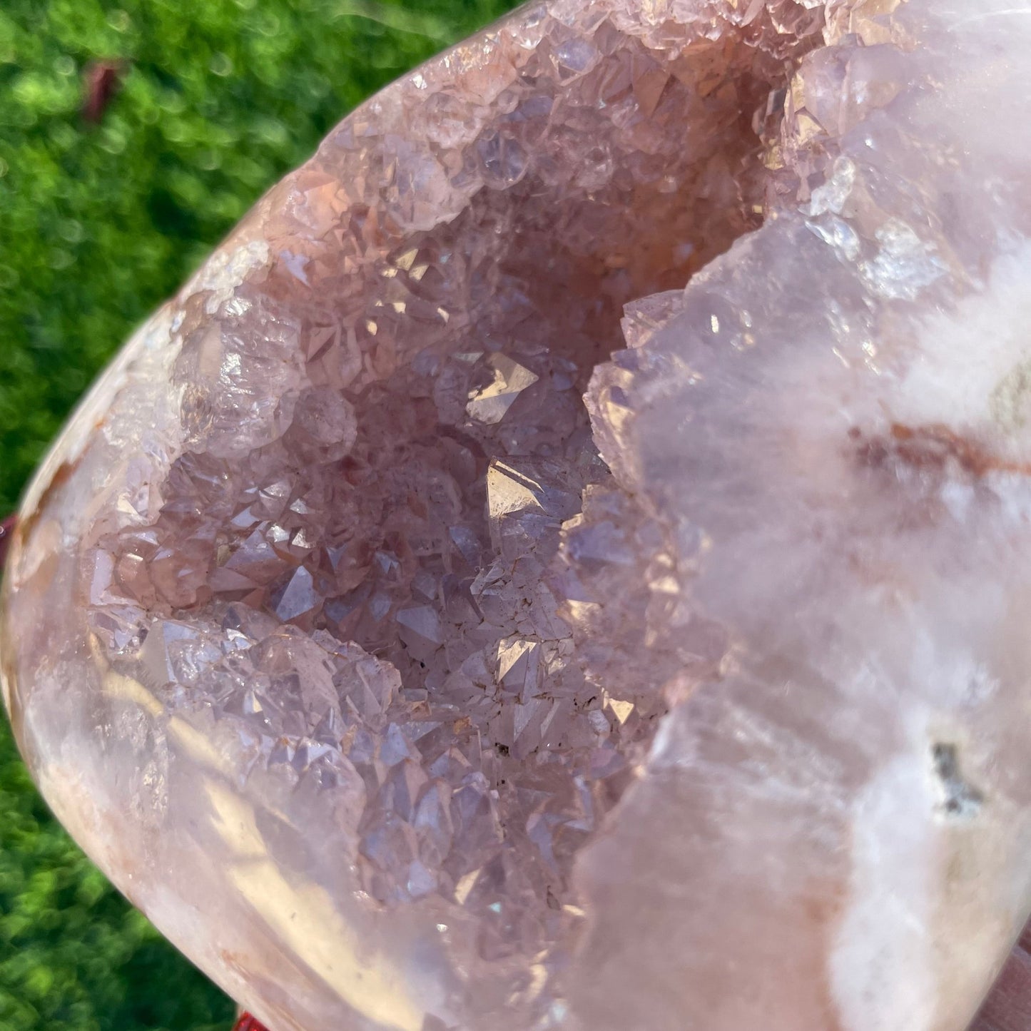 Flower Agate Amethyst Druzy Heart - Sage & Magic