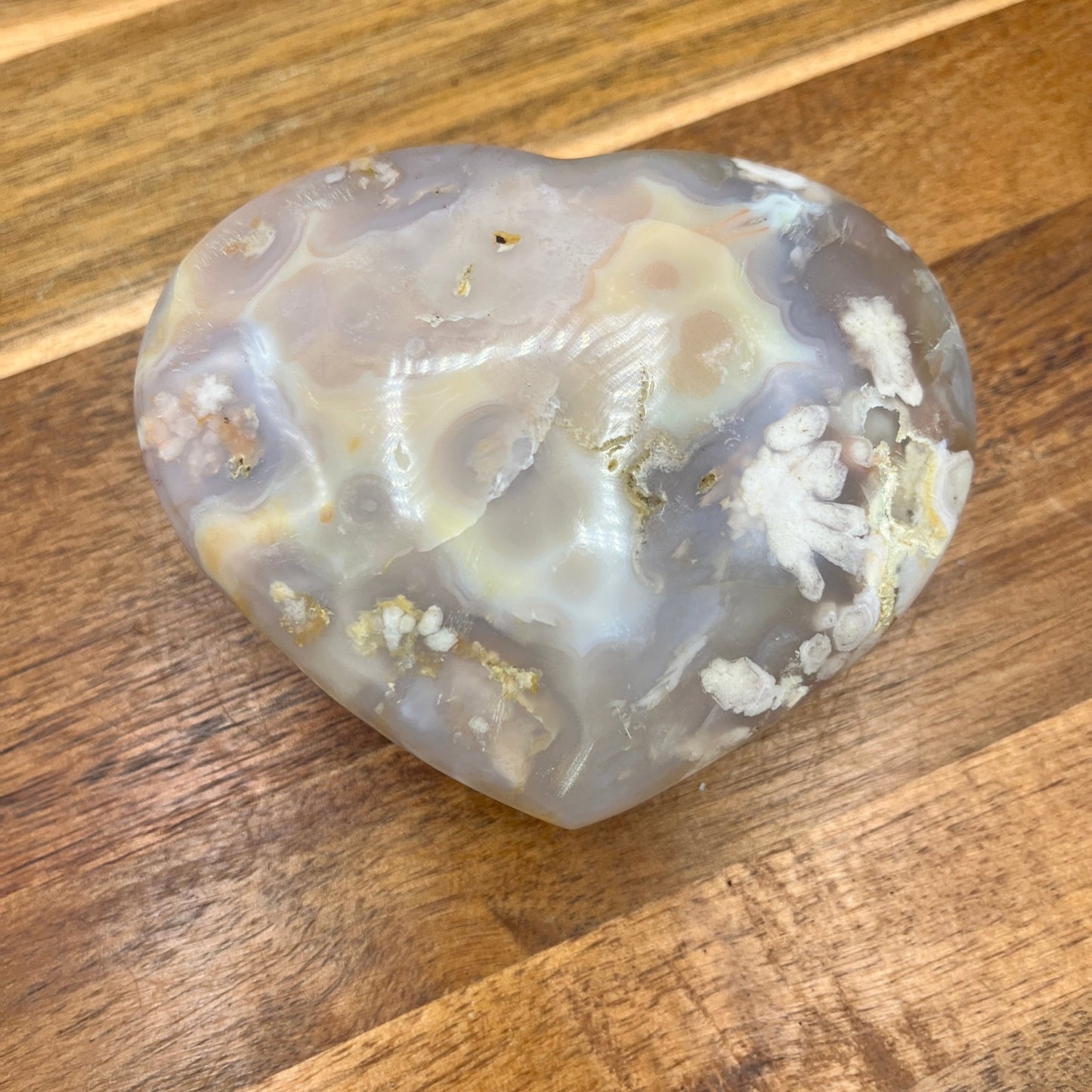 Flower Agate Heart - Sage & Magic