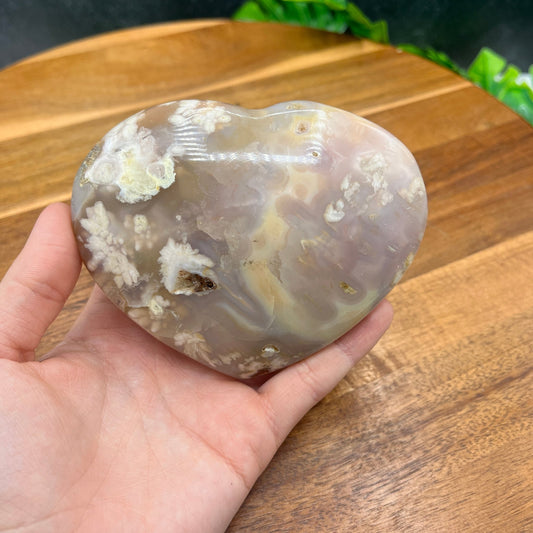 Flower Agate Heart - Sage & Magic