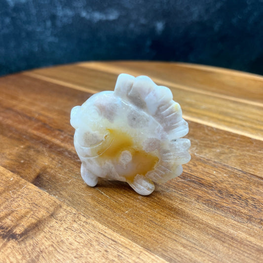 Flower Agate Puffer Fish - Sage & Magic