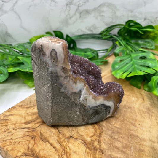 Flowering Orange Amethyst Cave with Cut Base - Sage & Magic