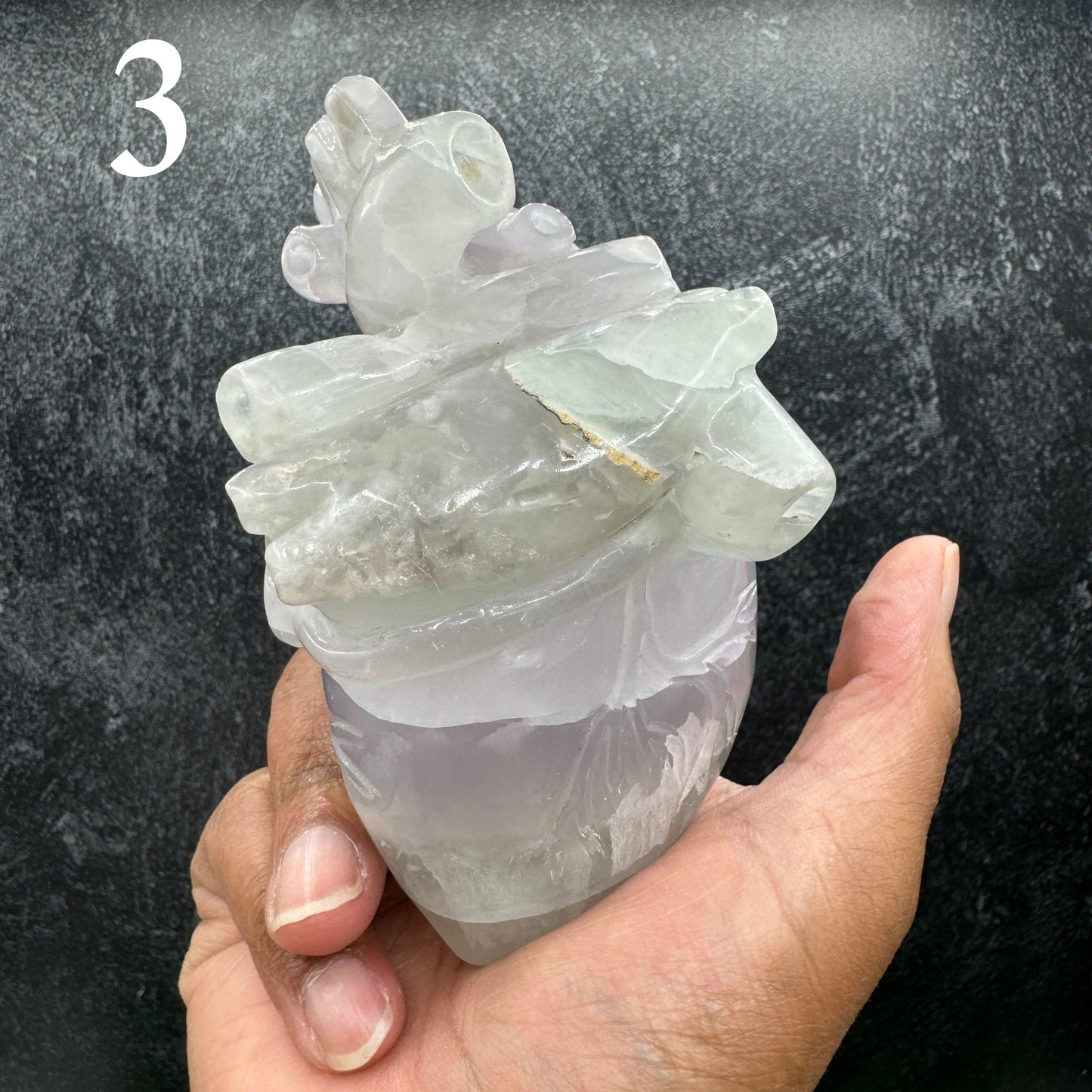 Fluorite Crystal Anatomical Heart - Sage & Magic