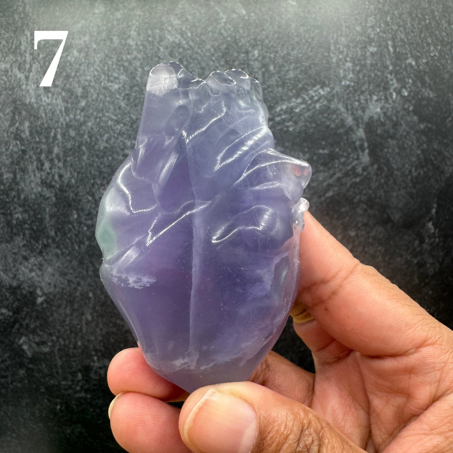 Fluorite Crystal Anatomical Heart - Sage & Magic